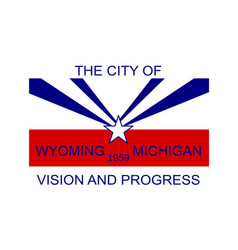 Flag Of Wyoming City Michigan