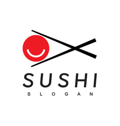 Happy Sushi Logo Design Template