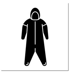 Medical Coveralls Glyph Icon