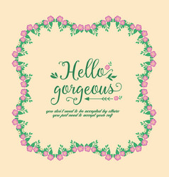 Poster Design For Hello Gorgeous