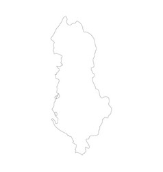 Albania Country Map Outline