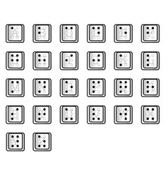 Computer Key Alphabet Braille