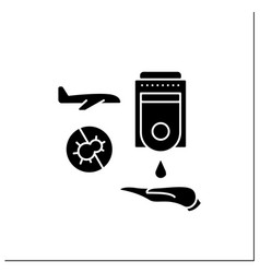 Handwashing Stations Glyph Icon