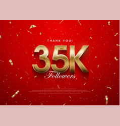 Thank You Followers 35k Background Greeting