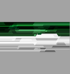 Abstract Green Black White Grey Cyber Light