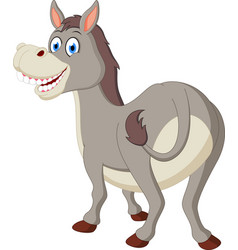 Happy donkey cartoon Royalty Free Vector Image