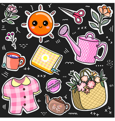 Kawaii Set Fashion Patch Badges For Sticker