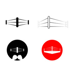 Simple Boxing Ring Logo Design