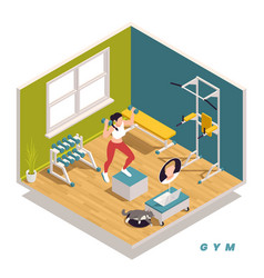 Home Gym Isometric Concept