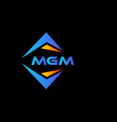 Mgm Abstract Technology Logo Design On Black