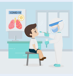 Covid19 19 Nasal Swab Test Flat