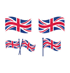 Icon Set Of United Kingdom Flag