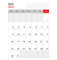 May 2022-calendar 2022 Template