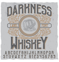 Darkness Whiskey Poster