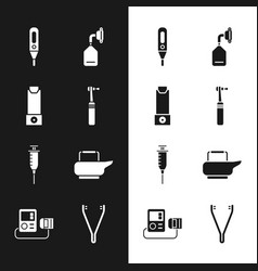 Set Tooth Drill Inhaler Medical Digital