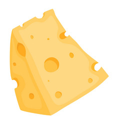 Cheese Cheddar Icon Cartoon Food Slice