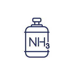 Nh3 Gas Tank Ammonia Line Icon