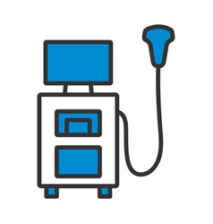 Ultrasound Diagnostic Machine Icon