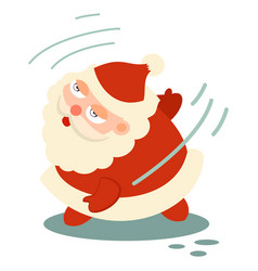 Fitness Santa Claus Cartoon Character