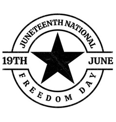 Juneteenth Or June 19th Day Badge Logo Emblem