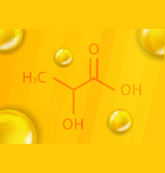 Lactic Acid Chemical Formula Acid 3d