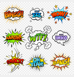 Speech bubble icon set in thin line style Vector Image