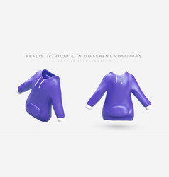 3d Realistic Hoodie In Different Positions Ad