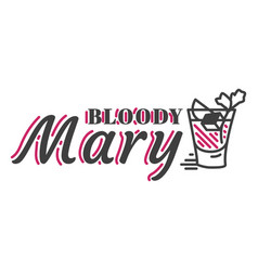 Bloody Mary Alcoholic Drink Badge