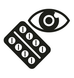 Eye Pills Icon Simple Test Clinic