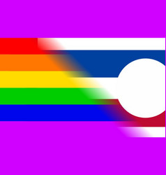 Lgbt And Flag Of Longmont City Colorado Blend