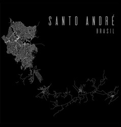 Santo Andre City Map Poster Brazil Municipality