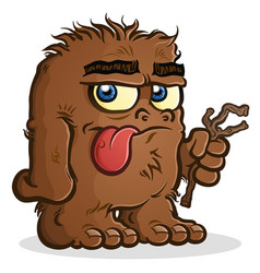 A Bigfoot Sasquatch Cartoon Character