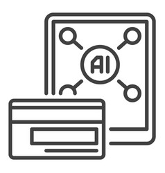 Ai Payment With Smartphone Ai Icon Or Symbol In