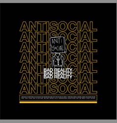 Anti Social Simple Vintage Fashion