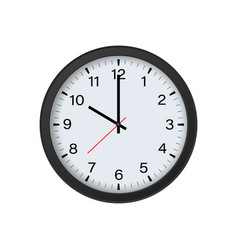 Circle Black Clock Mockup Showing 10 Oclock