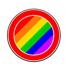 Lgbt Colors Traffic Sign