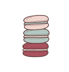 Stack Of Macaroons Flat