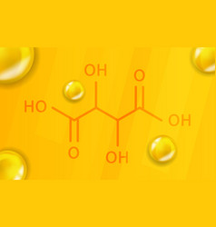 Tartaric Acid Chemical Formula Acid 3d