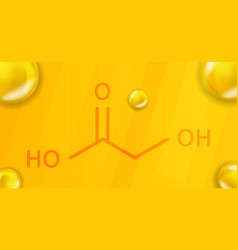 Glycolic Acid Chemical Formula Acid 3d