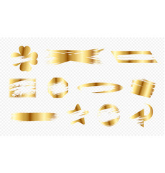 Instant Scratch Lottery Ticket Shapes Set With