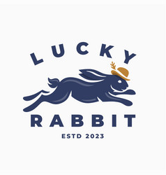 Lucky Rabbit Hat Logo Icon