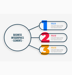 Marketing Business Infographic With Three Steps