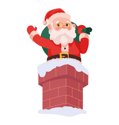 Santa Claus In Chimney