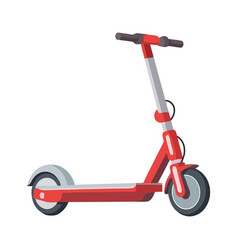 Vehicle Scooter On White Background