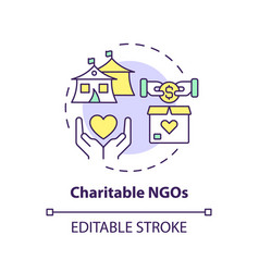 Charitable Ngos Multi Color Concept Icon