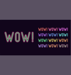 Eon Text Wow Expressive Title Neon Wow Word