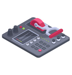 Isometric Control Panel Spaceship 3d Dashboard