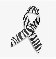 Zebra Ribbon Awareness Carcinoid Cancer Ehlers