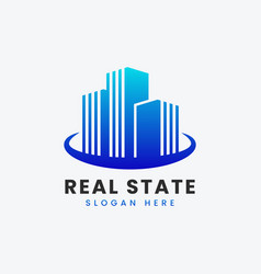 Modern Real Estate Property Apartment Logo Design