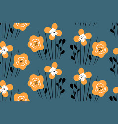 Seamless Floral Pattern Based On Traditional Folk